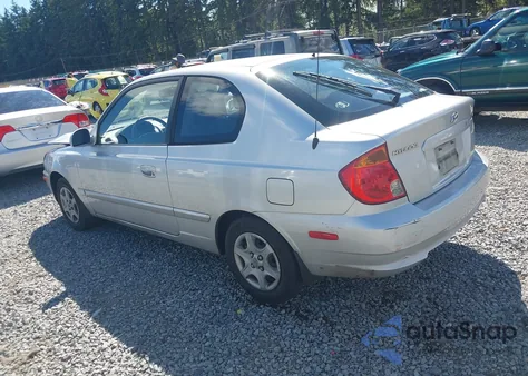 2004 Hyundai Accent Gl/Gt z USA, uszkodzony, nr VIN KMHCG35C84U291905